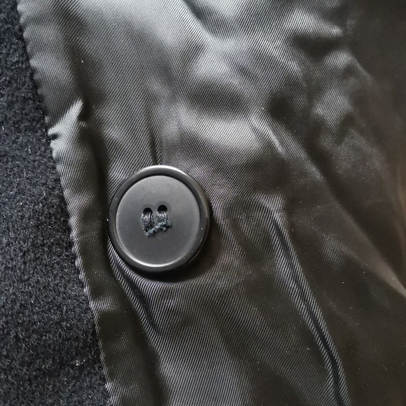 Cinzia Rocca  Dress Coat In Black Color Size 10 - Picture 8 of 9